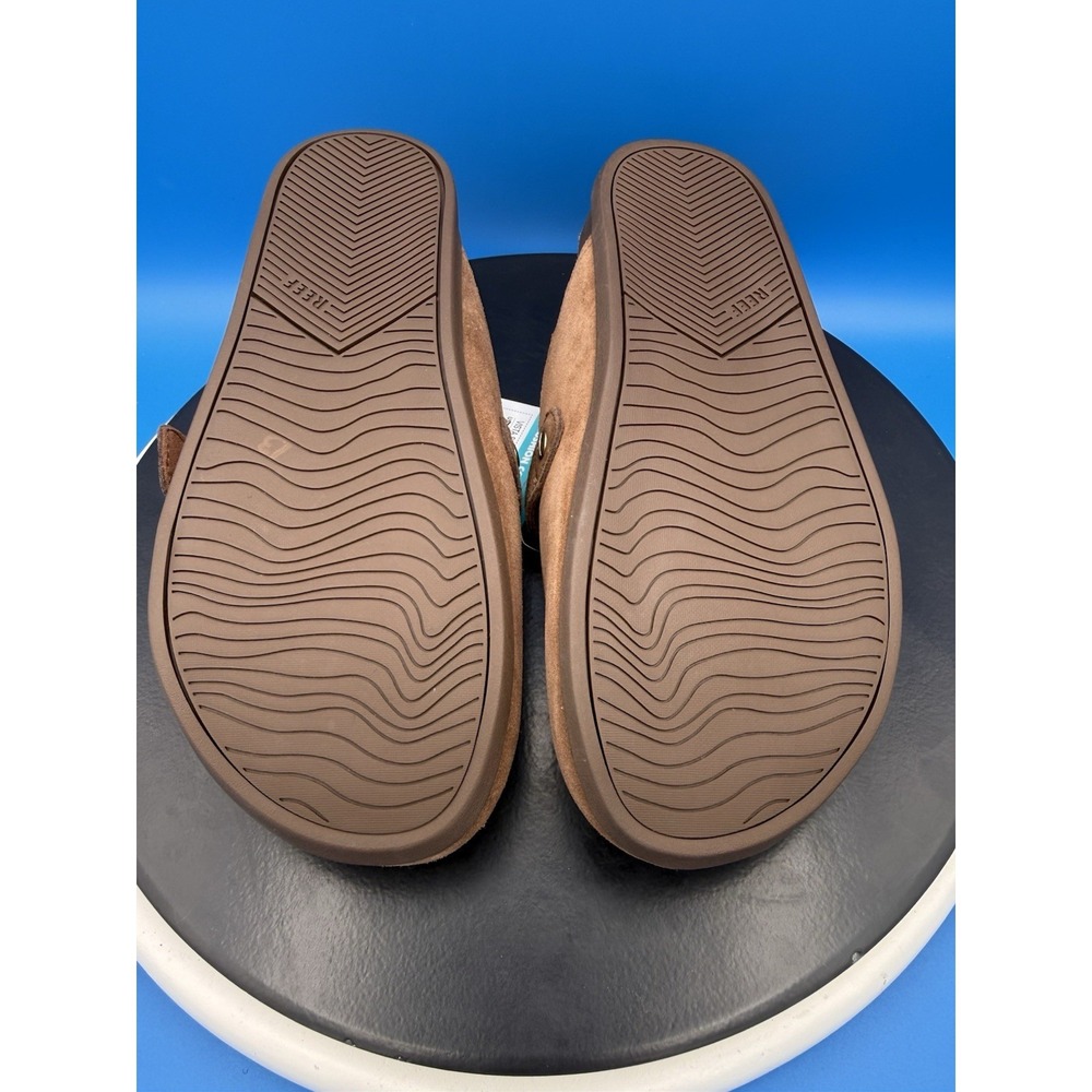Reef Vista Serenity Womens Size 8 Chocolate Suede Slip On Clogs Mule CJ8896 NEW - Picture 10 of 11